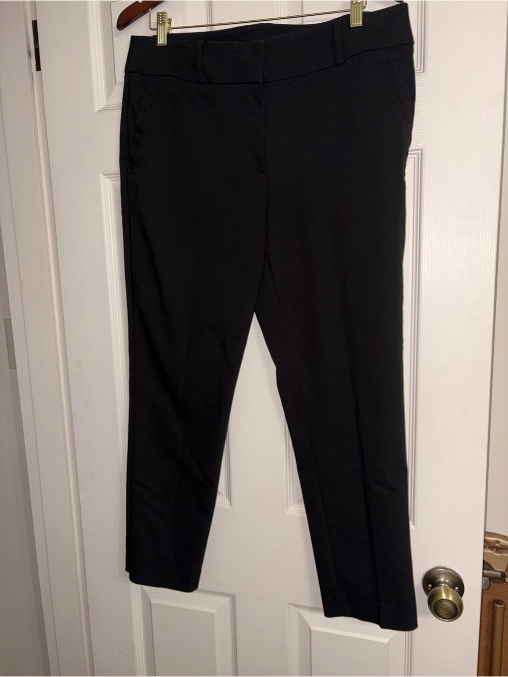 LOFT Julie Skinny Black Pants